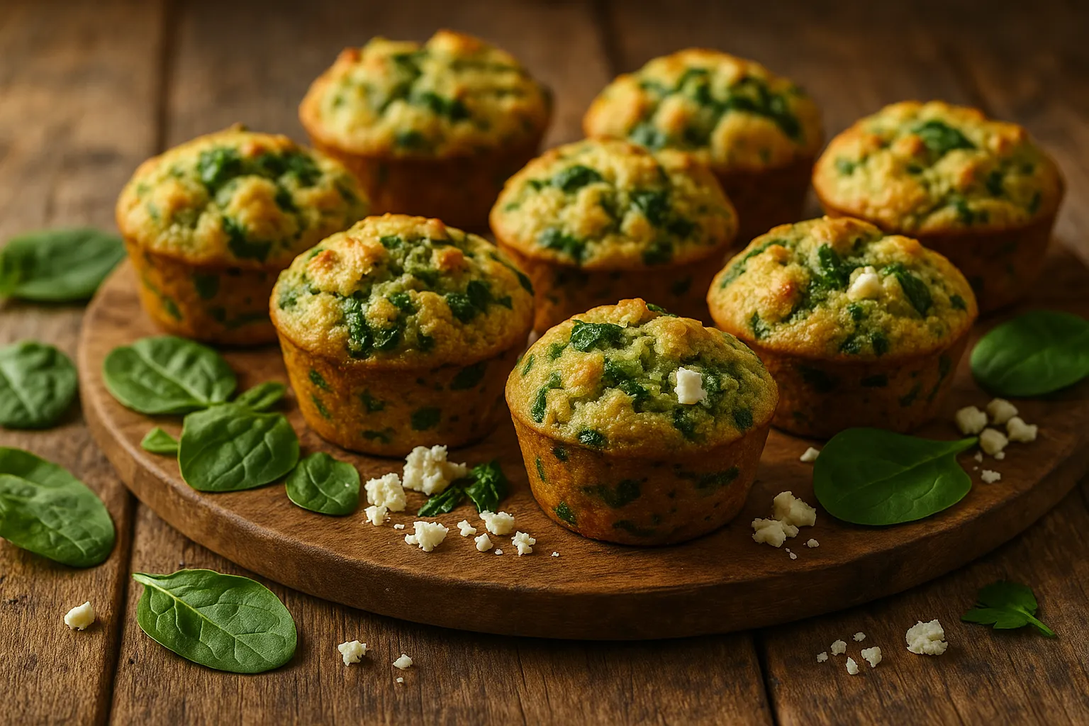 Savoury Spinach and Feta Muffins